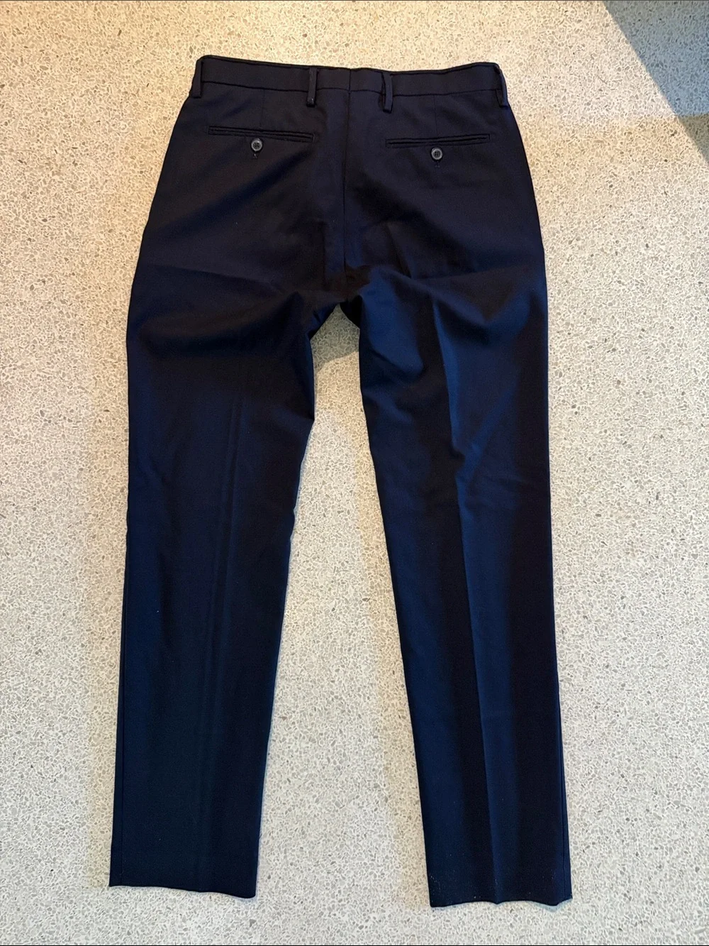 Banana Republic Modern Slim Fit Tab Over Dress Pants in Dark Navy 31 x 34